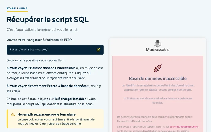 Étape 2 : récupérer le script