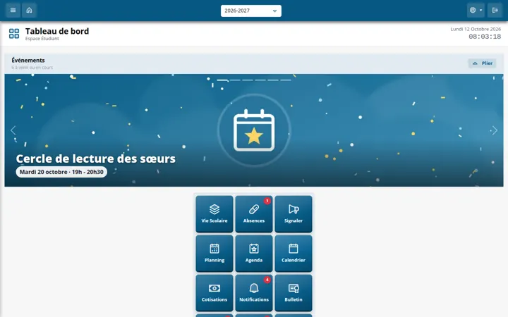 Espace étudiant